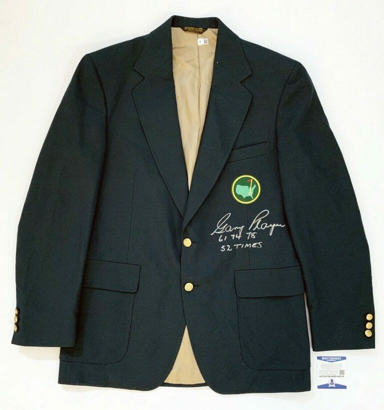 MASTERS CHAMPION GARY PLAYER SIGNED GREEN JACKET BECKETT BAS COA COLLECTIBLE MEMORABILIA