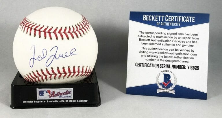 TED TURNER SIGNED AUTHENTIC MLB BASEBALL 1 ATLANTA BRAVES OWNER BECKETT BAS COA COLLECTIBLE MEMORABILIA