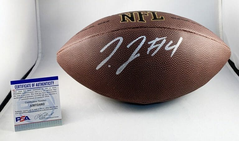 DENVER BRONCOS JERRY JEUDY SIGNED FULL SIZE NFL COMPOSITE FOOTBALL PSA/DNA CO COLLECTIBLE MEMORABILIA
