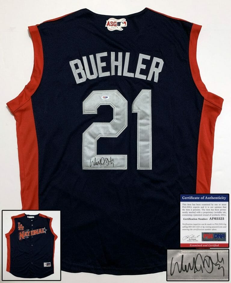 LOS ANGELES DODGERS WALKER BUEHLER SIGNED 2019 ALL STAR JERSEY PSA/DNA COA COLLECTIBLE MEMORABILIA