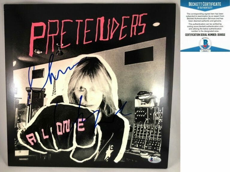 PRETENDERS CHRISSIE HYNDE SIGNED VINYL LP ALBUM BECKETT BAS COA COLLECTIBLE MEMORABILIA