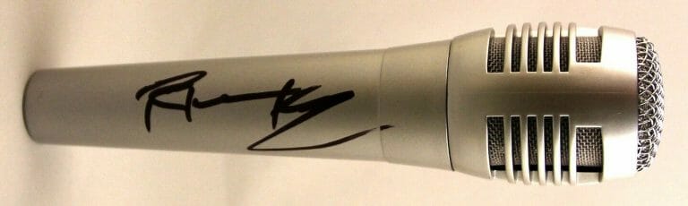 RICHIE KOTZEN SIGNED MICROPHONE WINERY DOGS POISON COA COLLECTIBLE MEMORABILIA