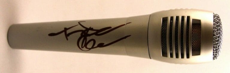 NEON TREES SINGER TYLER GLENN SIGNED MICROPHONE COA COLLECTIBLE MEMORABILIA