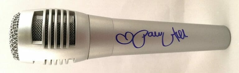 PARIS HILTON AUTOGRAPHED MICROPHONE COA COLLECTIBLE MEMORABILIA
