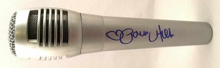 PARIS HILTON SIGNED MICROPHONE COA COLLECTIBLE MEMORABILIA