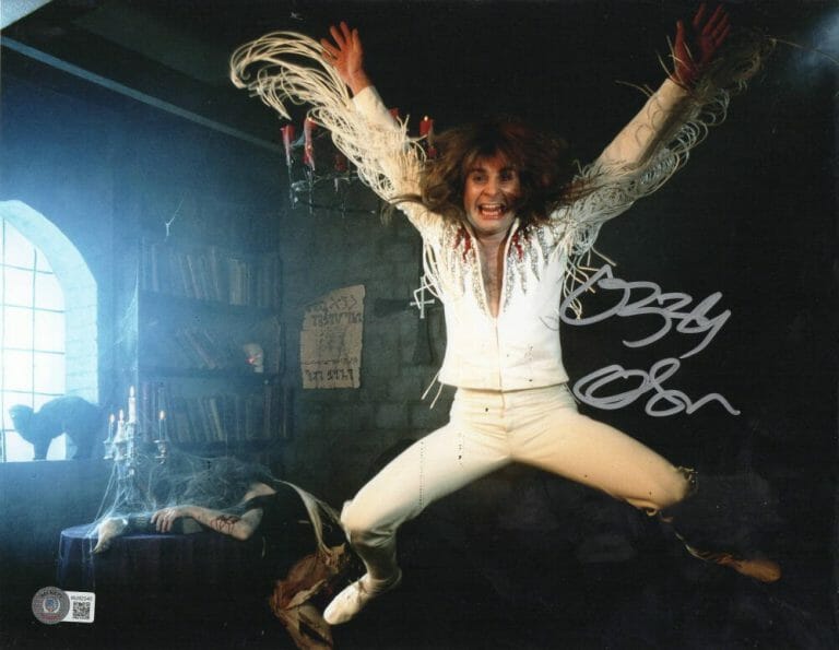 OZZY OSBOURNE SIGNED 11X14 PHOTO BLACK SABBATH AUTOGRAPH BECKETT WITNESS HOLO 15 COLLECTIBLE MEMORABILIA