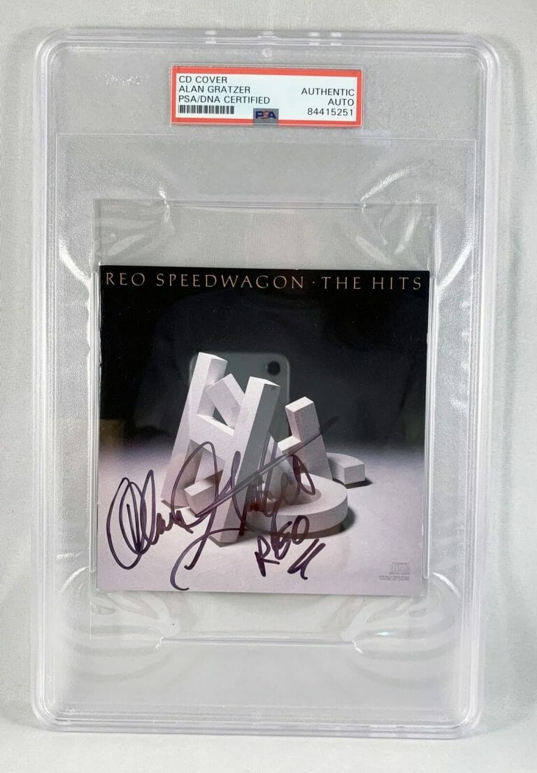 ALAN GRATZER SIGNED CD COVER PSA/DNA REO SPEEDWAGON COA COLLECTIBLE MEMORABILIA