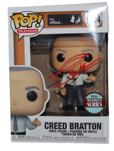 CREED BRATTON SIGNED (THE OFFICE) RED INK SPECIALTY FUNKO POP #1104 BECKETT BAS COLLECTIBLE MEMORABILIA