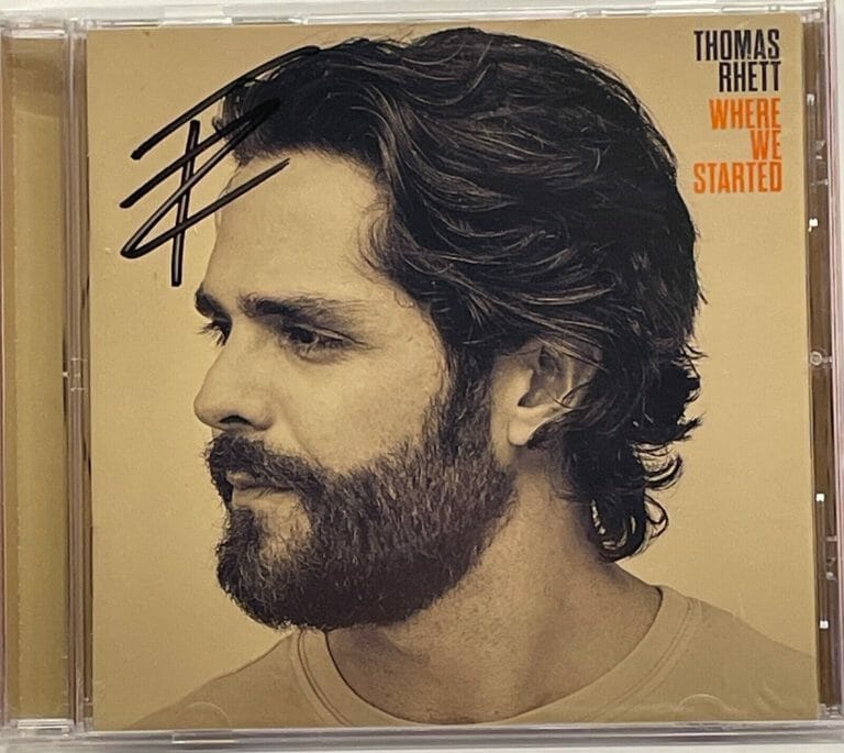 THOMAS RHETT SIGNED AUTOGRAPH CD INSERT “WHERE WE STARTED” JSA COA COLLECTIBLE MEMORABILIA
