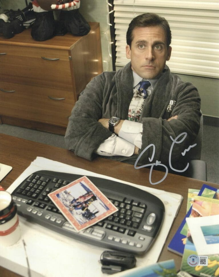 STEVE CARELL SIGNED 11X14 PHOTO THE OFFICE AUTHENTIC AUTOGRAPH BECKETT COA Q COLLECTIBLE MEMORABILIA