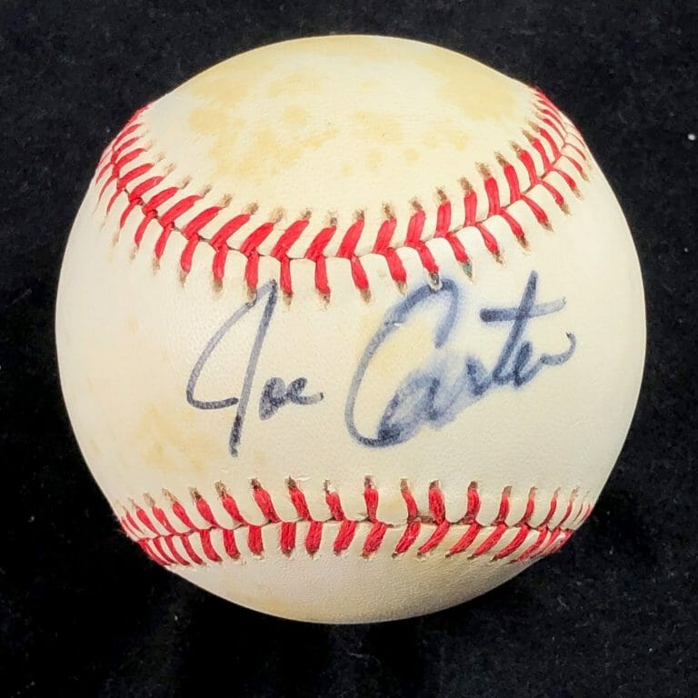 JOE CARTER SIGNED BASEBALL PSA/DNA TORONTO BLUE JAYS AUTOGRAPHED COLLECTIBLE MEMORABILIA