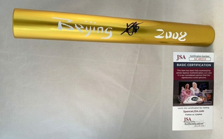 USAIN BOLT SIGNED BATON 2008 BEJING OLYMPICS JSA 9 COA COLLECTIBLE MEMORABILIA