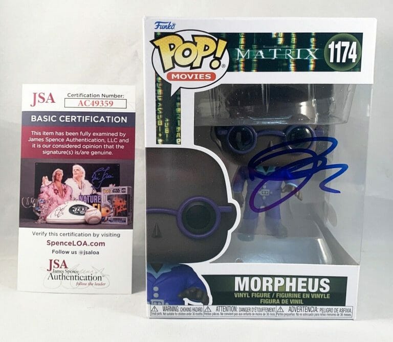 YAHYA ABDUL-MATEEN II SIGNED FUNKO POP MORPHEUS THE MATRIX JSA COA COLLECTIBLE MEMORABILIA