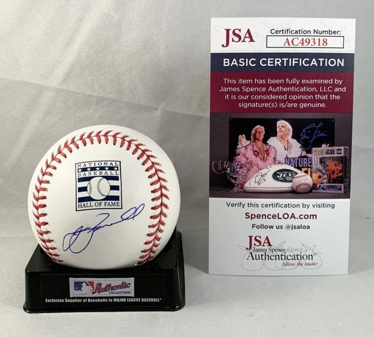 HOUSTON ASTROS JEFF BAGWELL SIGNED HALL OF FAME BASEBALL JSA COA COLLECTIBLE MEMORABILIA