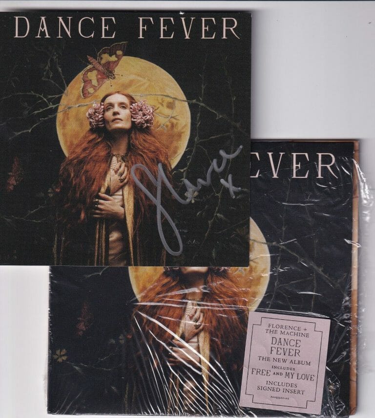 FLORENCE WELCH SIGNED (FLORENCE + THE MACHINE) DANCE FEVER ART CARD BAS BF87256 COLLECTIBLE MEMORABILIA
