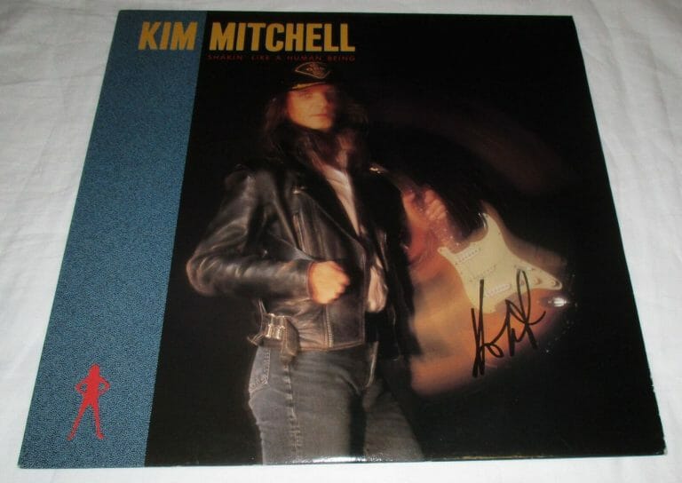 KIM MITCHELL SIGNED SHAKIN’ LIKE A HUMAN BEING VINYL RECORD JSA COLLECTIBLE MEMORABILIA