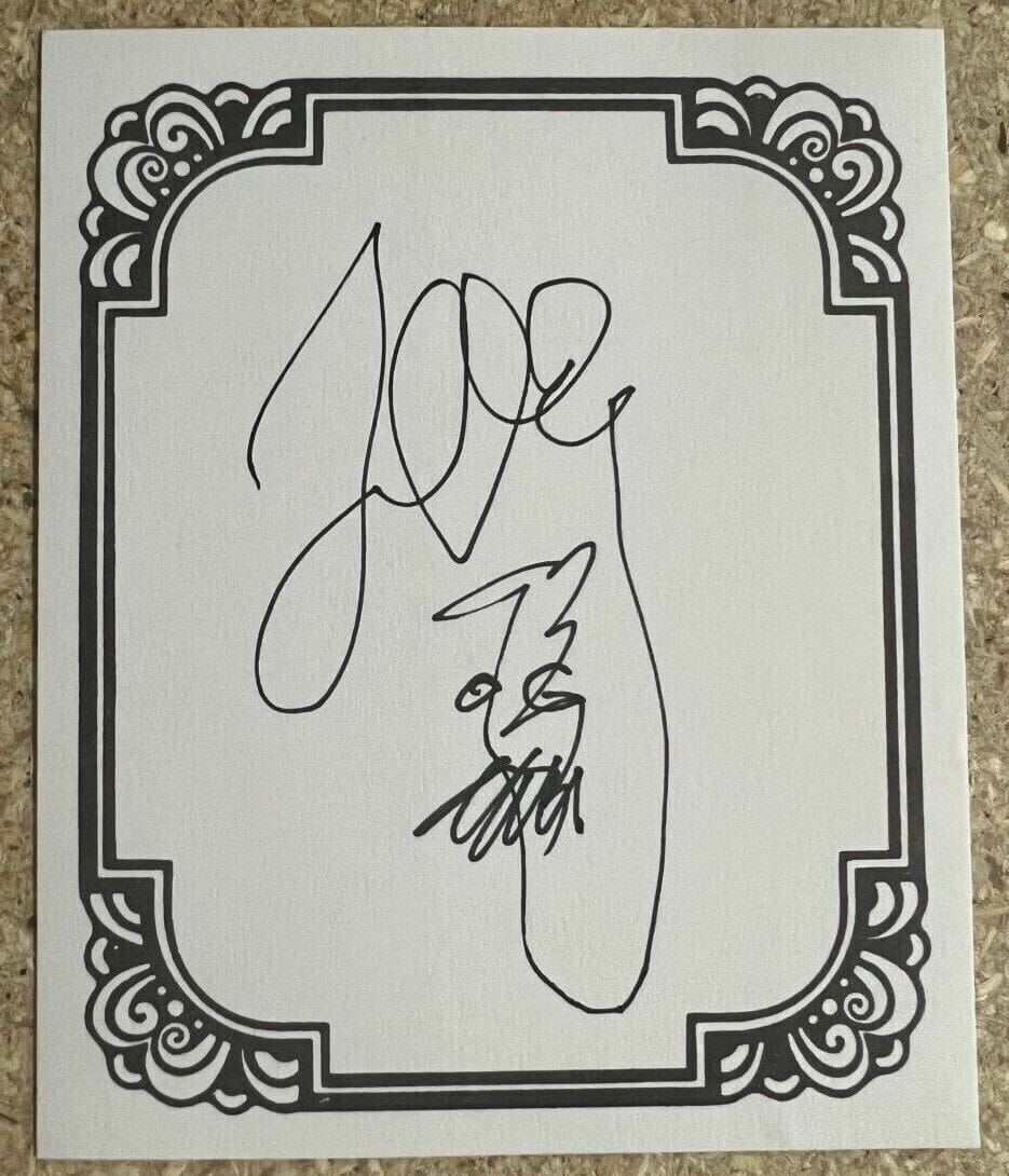 Frank Gehry signed autographed bookplate sketch art designer architect Rare Autographia