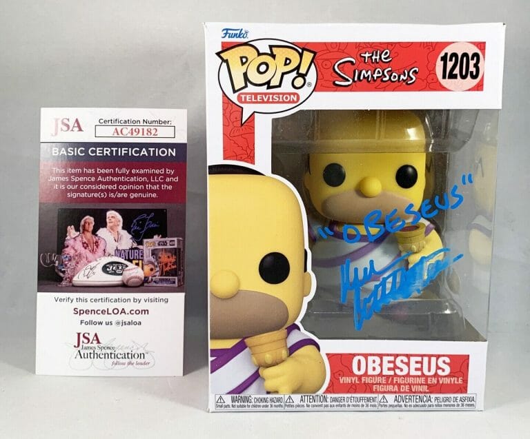 DAN CASTELLANETA SIGNED FUNKO POP JSA OBESEUS HOMER SIMPSONS 1 COA COLLECTIBLE MEMORABILIA