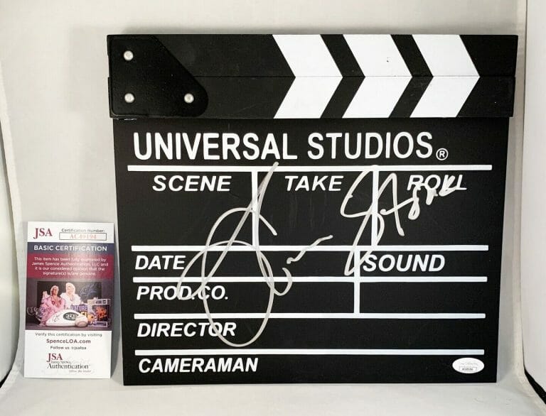 OLIVER STONE SIGNED DIRECTORS CLAPBOARD TRANSFORMERS OPTIMUS PRIME JSA COA COLLECTIBLE MEMORABILIA