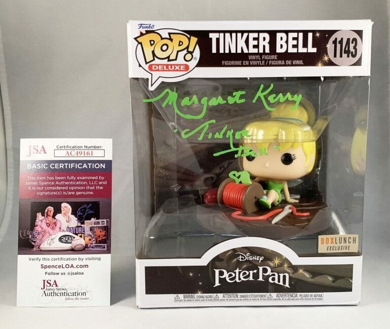 MARGARET KERRY SIGNED OVERSIZED FUNKO POP TINKERBELL JSA COA COLLECTIBLE MEMORABILIA