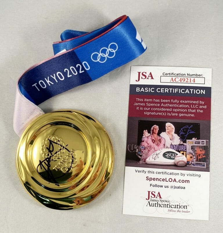 XANDER SCHAUFFELE SIGNED GOLD MEDAL 2020 TOKYO OLYMPICS JSA COA COLLECTIBLE MEMORABILIA