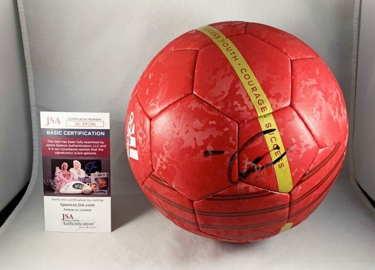 PAUL POGBA SIGNED SOCCER BALL FUTBOL MANCHESTER UNITED FRANCE JSA COA COLLECTIBLE MEMORABILIA