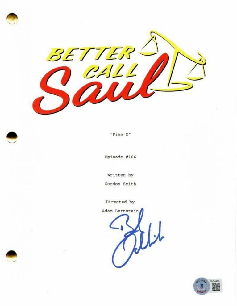 BOB ODENKIRK SIGNED BETTER CALL SAUL FULL SCRIPT 1X06 AUTOGRAPH BECKETT WITNESS COLLECTIBLE MEMORABILIA
