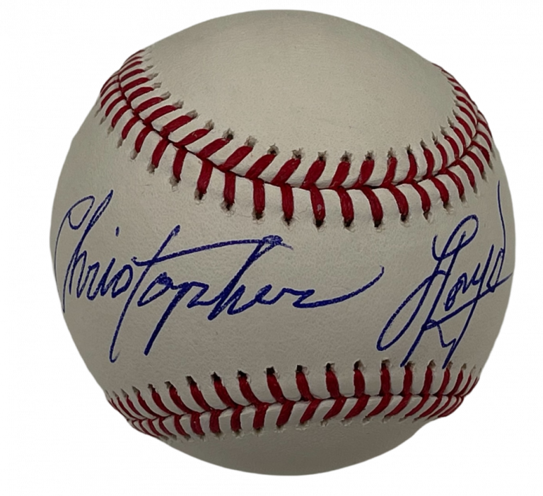CHRISTOPHER LLOYD SIGNED OFFICIAL MAJOR LEAGUE BASEBALL AUTOGRAPH BECKETT COA 6 COLLECTIBLE MEMORABILIA