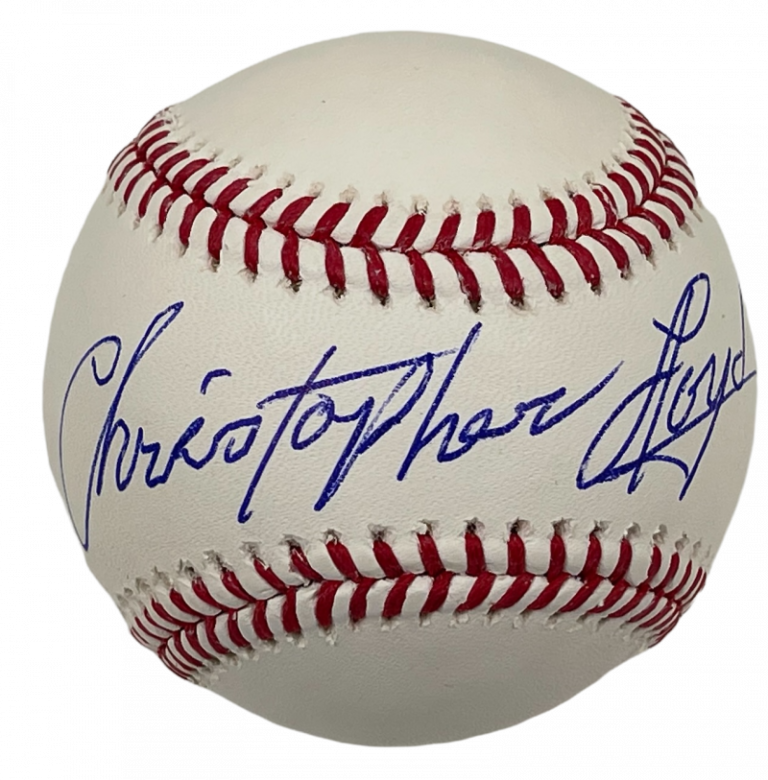 CHRISTOPHER LLOYD SIGNED OFFICIAL MAJOR LEAGUE BASEBALL AUTOGRAPH BECKETT COA 14 COLLECTIBLE MEMORABILIA