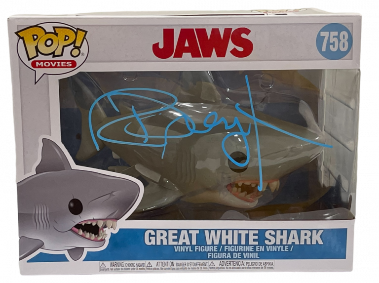 RICHARD DREYFUSS JAWS SHARK SIGNED 758 FUNKO FIGURE AUTOGRAPH PROOF BECKETT 5 COLLECTIBLE MEMORABILIA