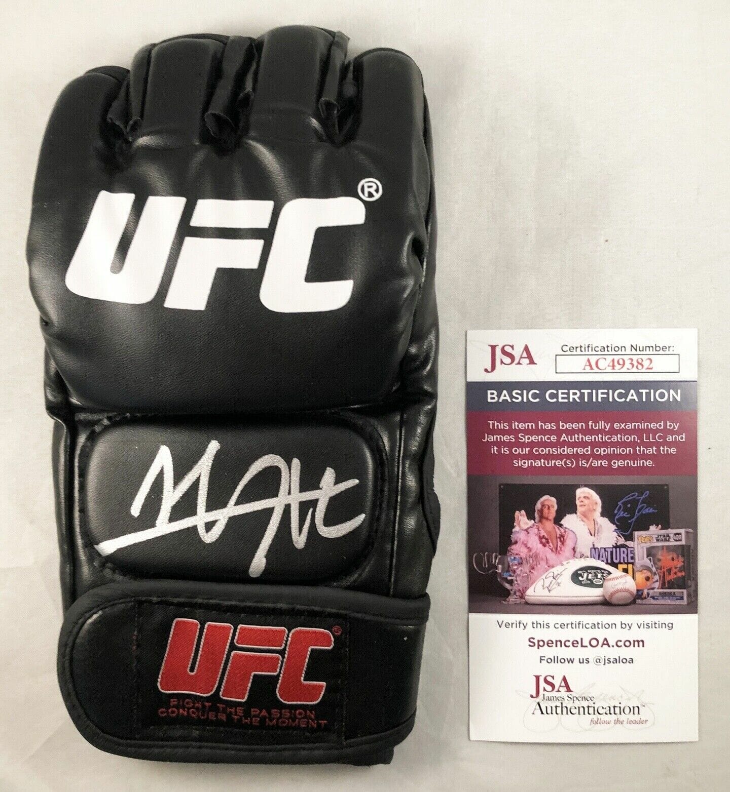 Khabib Nurmagomedov Signed UFC MMA Glove The Eagle HOF JSA 1 COA 