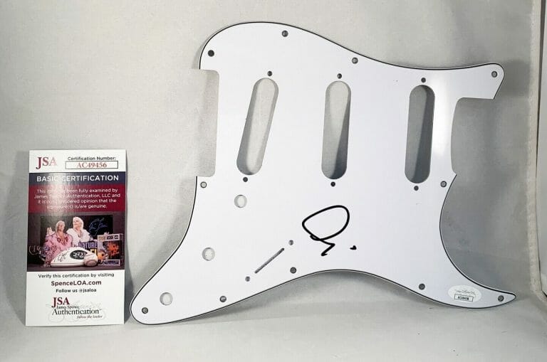 ADAM LEVINE SIGNED ELECTRIC PICKGUARD MAROON 5 JSA COA COLLECTIBLE MEMORABILIA