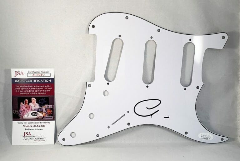 ADAM LEVINE SIGNED ELECTRIC PICKGUARD MAROON 5 JSA 2 COA COLLECTIBLE MEMORABILIA
