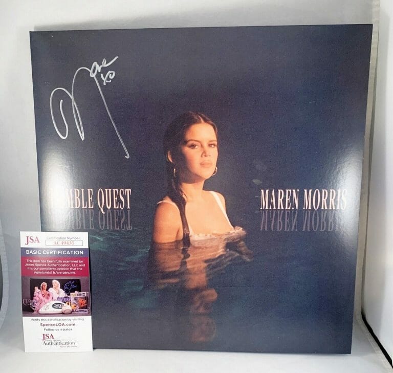 MAREN MORRIS SIGNED VINYL LP ALBUM HUMBLE QUEST JSA (COPY) COA COLLECTIBLE MEMORABILIA