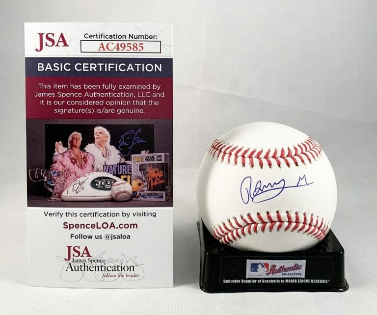 NEW YORK METS RONNY MAURICIO SIGNED AUTHENTIC MLB BASEBALL JSA COA COLLECTIBLE MEMORABILIA