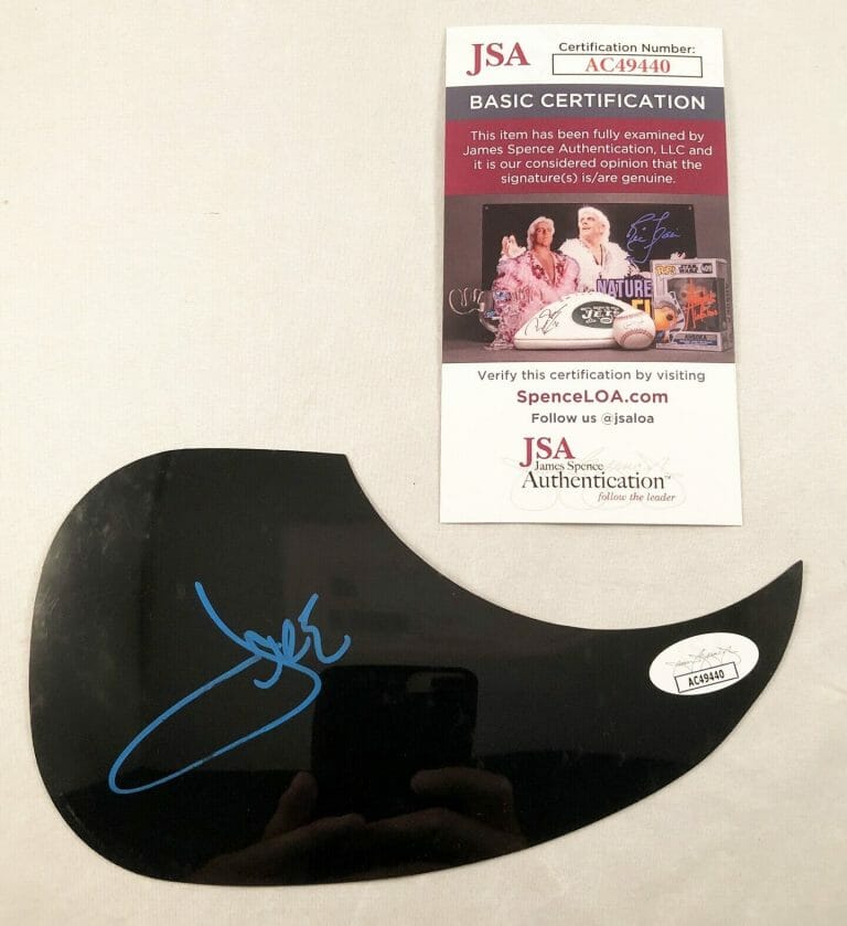 JAKE OWEN SIGNED ACOUSTIC PICKGUARD JSA COA COLLECTIBLE MEMORABILIA
