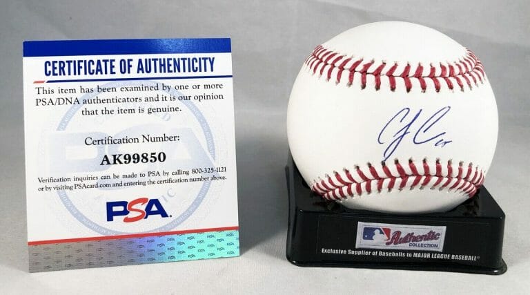 COLORADO ROCKIES C J CRON SIGNED AUTHENTIC MLB BASEBALL PSA/DNA COA COLLECTIBLE MEMORABILIA