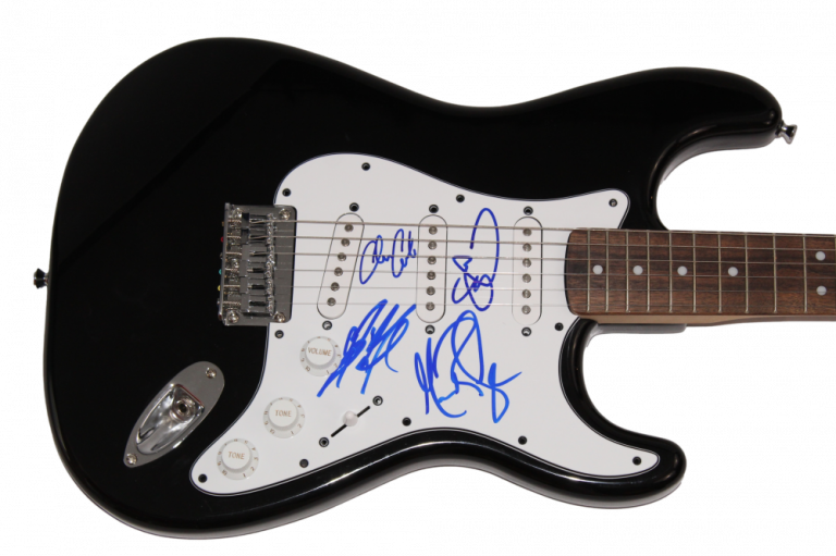 OAR BAND (X4) SIGNED AUTOGRAPH BLACK FENDER ELECTRIC GUITAR – O.A.R. JSA COA COLLECTIBLE MEMORABILIA