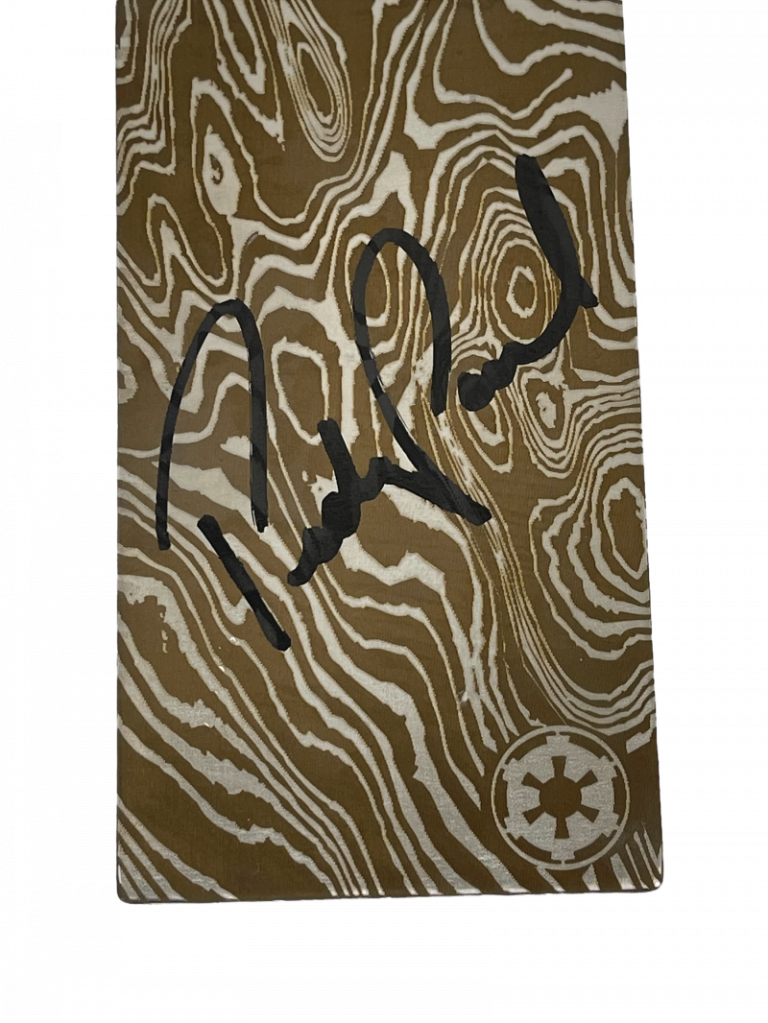 PEDRO PASCAL SIGNED MANDALORIAN BESKAR STEEL INGOT AUTOGRAPH BECKETT WITNESS 2 COLLECTIBLE MEMORABILIA