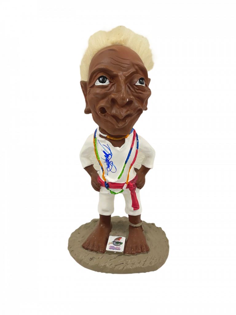 DENNIS HAYSBERT SIGNED JOBU FIGURE MAJOR LEAGUE AUTOGRAPH BECKETT WITNESS 2 COLLECTIBLE MEMORABILIA