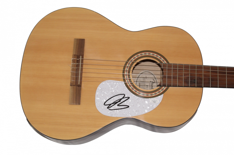 JOE BONAMASSA SIGNED AUTOGRAPH FENDER ACOUSTIC GUITAR – BLUES ICON W/ JSA COA COLLECTIBLE MEMORABILIA