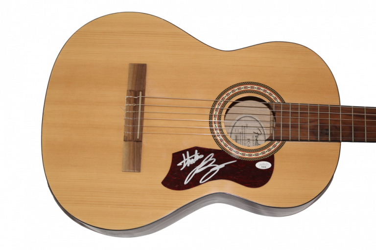 LUKE BRYAN SIGNED AUTOGRAPH FENDER ACOUSTIC GUITAR TAILGATES & TANLINES JSA COA COLLECTIBLE MEMORABILIA