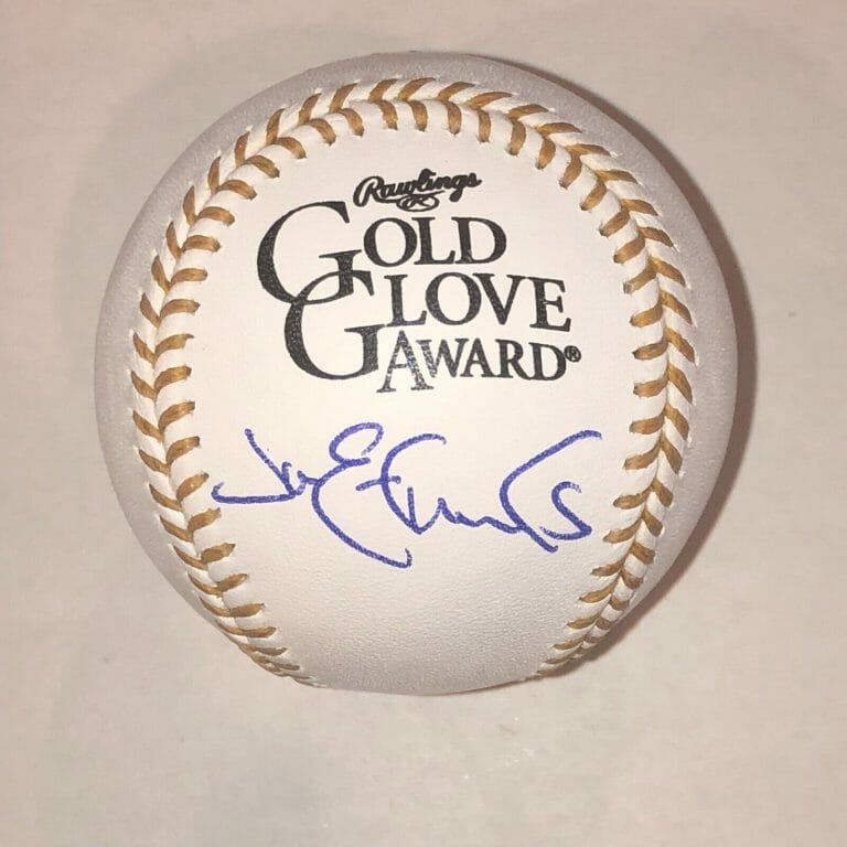 JIM EDMONDS SIGNED OFFICIAL GOLD GLOVE BASEBALL BECKETT AUTHENTICATED (BAS) COLLECTIBLE MEMORABILIA