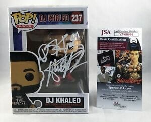 DJ KHALED SIGNED FUNKO POP JSA COA COLLECTIBLE MEMORABILIA