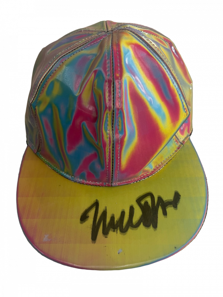 MICHAEL J FOX SIGNED BACK TO THE FUTURE HAT MARTY MCFLY AUTOGRAPH BECKETT 5 COLLECTIBLE MEMORABILIA