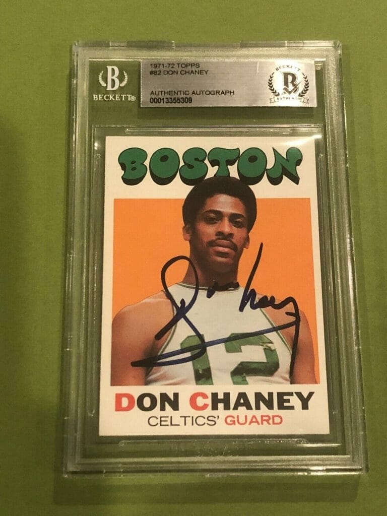 DON CHANEY SIGNED 1971-72 TOPPS CARD #82 BECKETT AUTHENTICATED BAS COLLECTIBLE MEMORABILIA