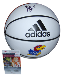 MARIO CHALMERS SIGNED (KANSAS JAYHAWKS) F/S LOGO BASKETBALL JSA COA SS59913 COLLECTIBLE MEMORABILIA