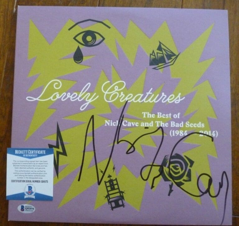 NICK CAVE THE BEST OF SIGNED AUTOGRAPHED VINYL LP RECORD BECKETT CERTIFIED COLLECTIBLE MEMORABILIA