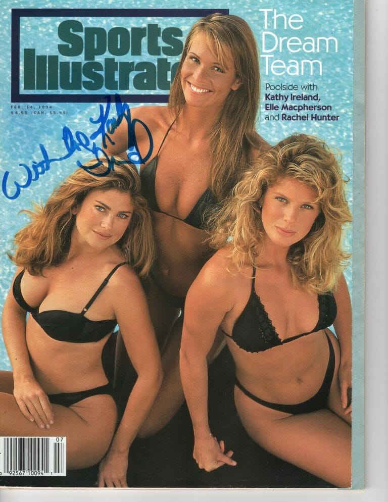 SPORTS ILLUSTRATED SWIMSUIT EDITION SIGNED BY KATHY IRELAND 1994 COLLECTIBLE MEMORABILIA