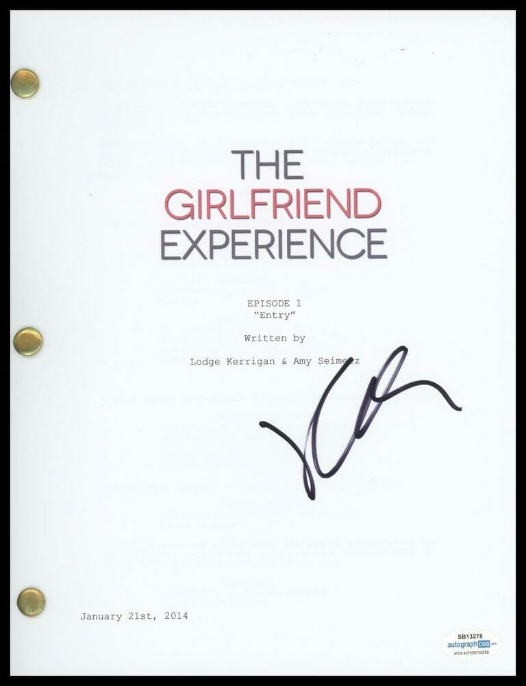 RILEY KEOUGH “THE GIRLFRIEND EXPERIENCE” AUTOGRAPH SIGNED PILOT EPISODE SCRIPT COLLECTIBLE MEMORABILIA